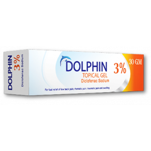 DOLPHIN 3% ( DICLOFENAC SODIUM ) TOPICAL GEL 30 GM